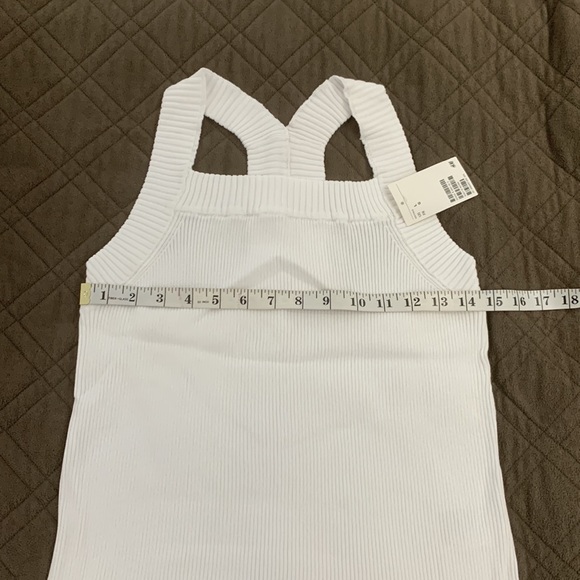 H & M White NWT Rib Knit Top size Large - Picture 10 of 17